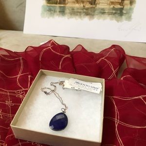 Argento Vivo sterling Silver Lapis Pendant